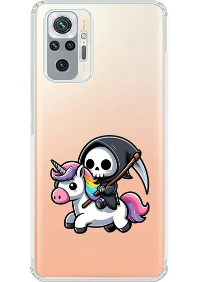 Xiaomi Redmi Note 10 Pro Uyumlu Şeffaf Kılıf New Minies 1 Tasarımlı