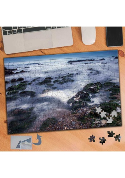 Dalgalı Kayalı Deniz 240 Parça Puzzle Yapboz Tablo-560
