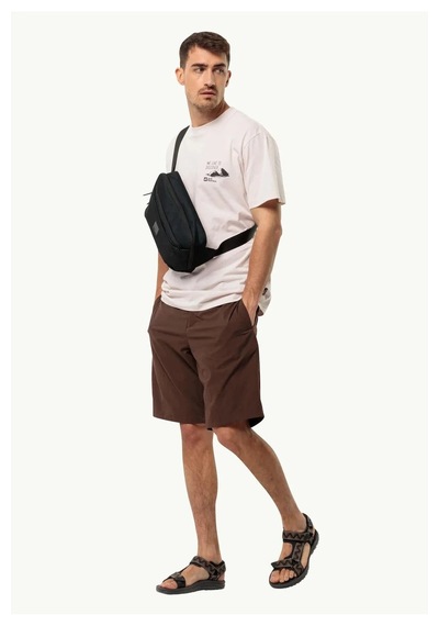 Jack Wolfskin Discover T M Erkek T-shirt SİYAH