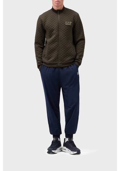 Ea7 Logolu Regular Fit Dik Yaka Fermuarlı Sweat Erkek Sweat 7m002246 Af26241 U6027 Kahve