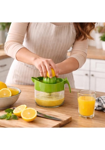Tr Limon Sıkacağı, Cam Hazneli Limon Sıkma Aleti, Limon Sıkıcı 300 Ml Yeşil Genel