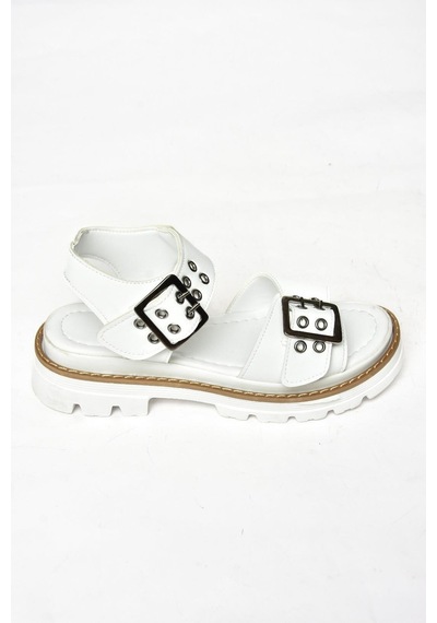 Fox Shoes S996074009 Beyaz Kadın Sandalet Beyaz