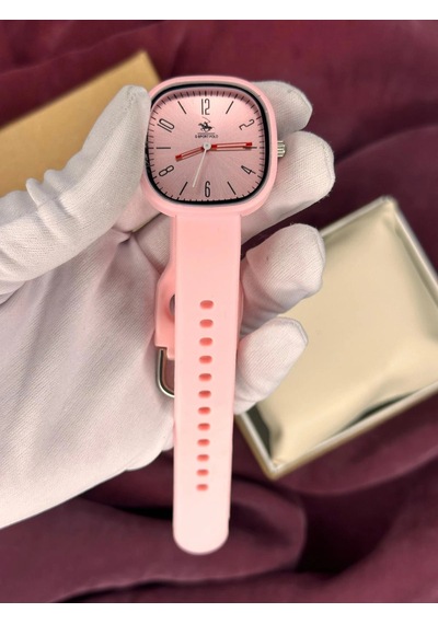 Pembe Kare Kadran Kadın Kol Saati Standart