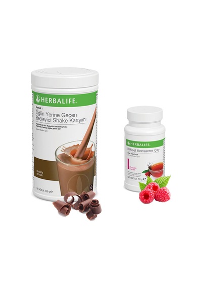 Herbalife Shake Çikolata - Çay Ahududu