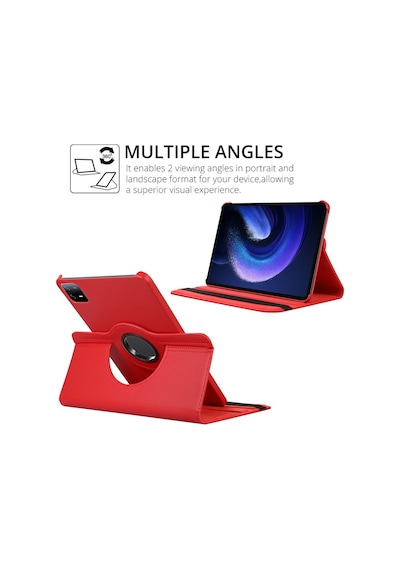 Xiaomi Mi Pad 6 Pro Kılıf Kapaklı Standlı 360 Dönebilen Koruma Dn22 Nano Kalem