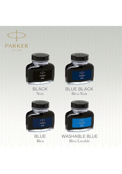 Parker Quink Dolma Kalem Şişe Mürekkebi, 57 Ml, Mavi-siyah Genel