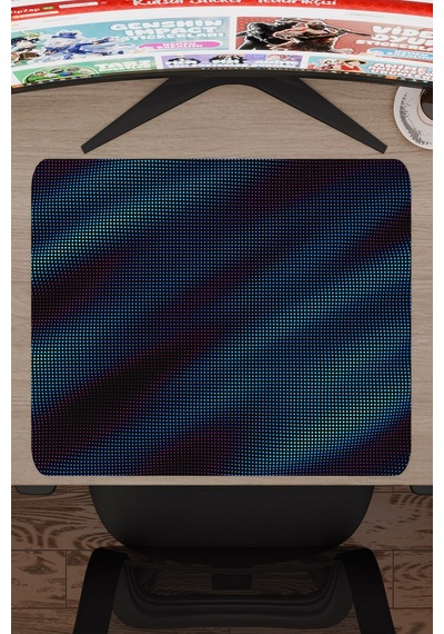 Glitch Kaymaz Dikişli Kauçuk Oyuncu Mousepad V1 - 48x40 Xl Gaming Mouse Pad Fare Altlığı