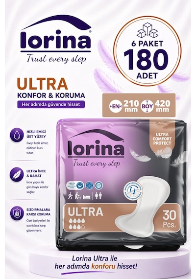 Lorina Ultra Mesane Pedi 7 Damla 6 x 30'lu