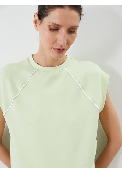 Lcwaıkıkı Classic Yeşil Oversize Soft Touch Kadın Tişört