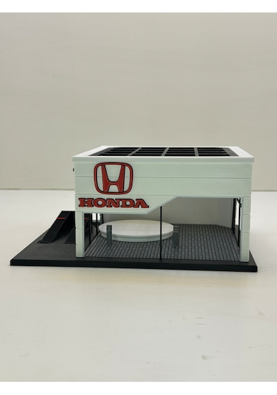 3d Baskı 1/64 Ölçekli Honda Showroom Tasarımlı Diorama Araç Sergileme Garajı