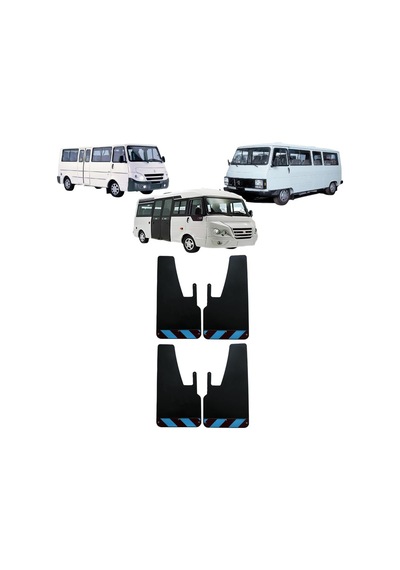 Peugeot J9 - J10 Bordo-mavi Fosforlu 4'lü Paçalık Çamurluk Tozluk Peu0fx02304