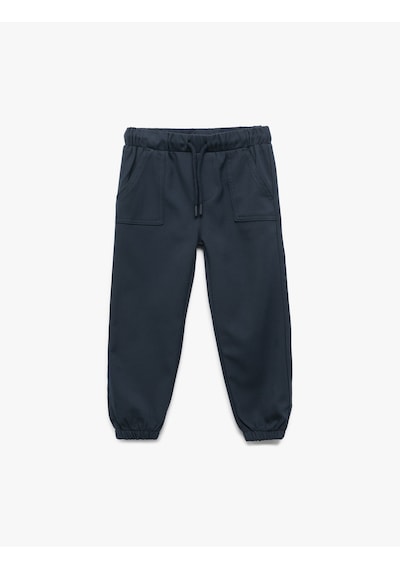 Koton Beli Bağcıklı Cepli Basic Jogger Pantolon Lacivert 6wmb40001tw Lacivert