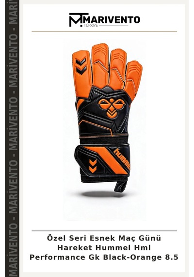 Marivento Özel Seri Esnek Maç Günü Hareket Hummel Hml Performance Gk Black-orange 8.5 Siyah - Turuncu