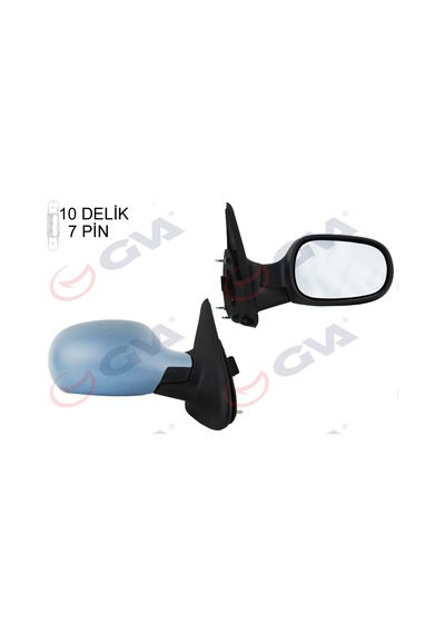 Gva Dış Dikiz Aynası Sağ Megane 99 Elektrikli Isıtmalı Sensörlü Astarlı 7 Fiş Vm-129ehpsr Gva 1011110 7700431470 8200074440