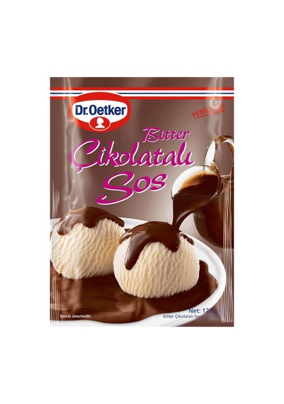 Dr. Oetker Bitter Çikolatalı Sos 122 G - Yoğun Lezzet 5'li Avantaj Paketi - 5 Adet Tarı