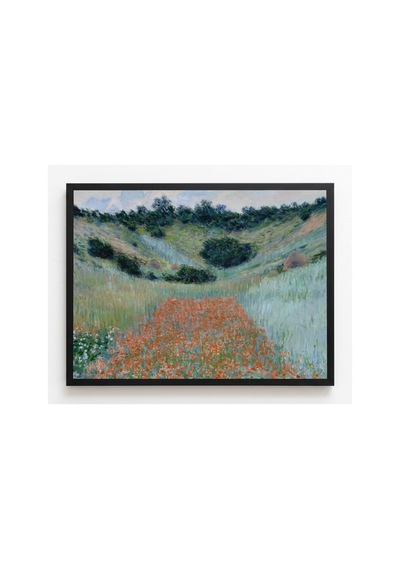 Monet Giverny Yakınlarında Gelincik Tarlası Çerçevesiz Poster 30x42 Cm A3 Tablo Empresyonist