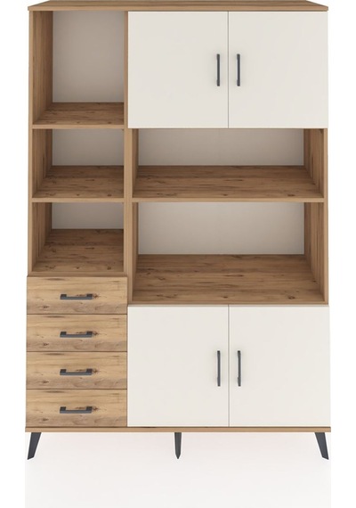Hyperion Dolap 8 Raflı 4 Çekmeceli 4 Kapaklı 132x44x195 Çam-aytaşı/çam Aytası/atlas Çam Hyperion Dolap 8 Raflı 4 Çekmeceli 4 Kapaklı 132x44x195 Çam-aytaşı/çam Aytası/atlas Çam