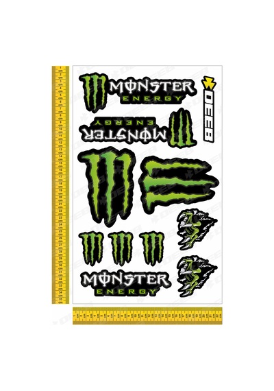 deeb Monster Sticker Seti - Yeşil