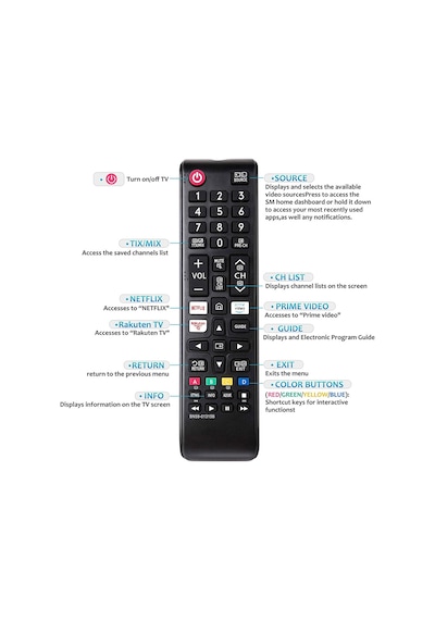 Samsung İle Uyumlu Ue55ru7300k Tv Kumanda