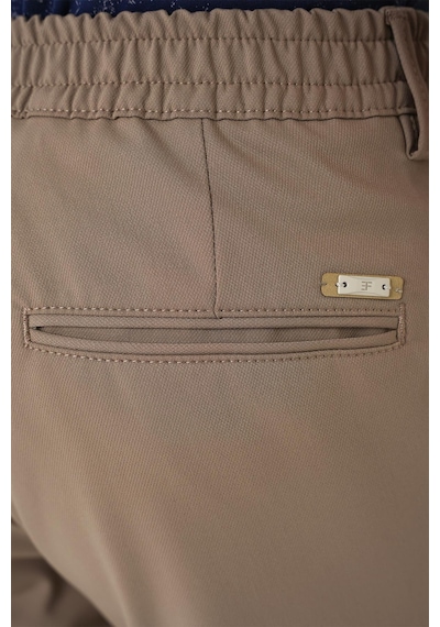 Efor Comfort Fit Beli Lastikli Bej Jogger Pantolon P 1185 Bej