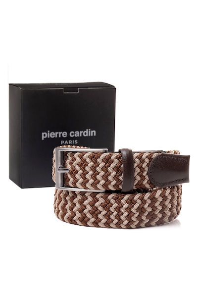 Pierre Cardin Multi Renk Örgü Erkek Kemer En 3,5 Cm Pc-1745 Kahverengi - Vizon