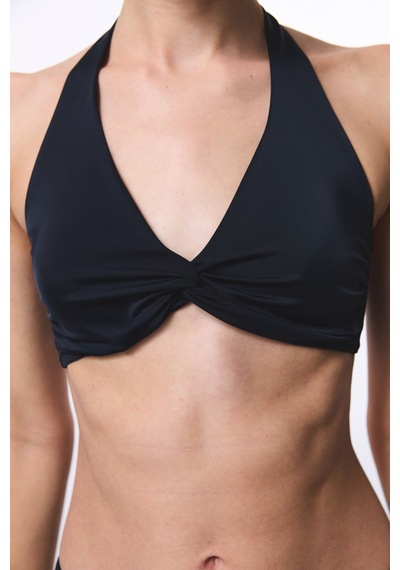 Penti Siyah New Üçgen Twist Bikini Üstü