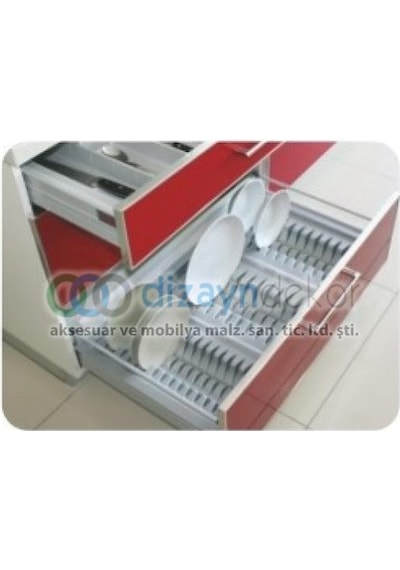 Çekmece İçi Plastik Tabaklık 90 Cm. Modül