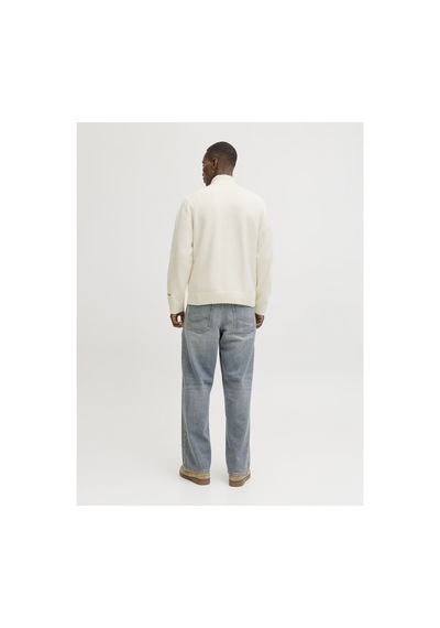 Jack & Jones Jornorrebro Yarım Fermuarlı Kazak 12282749 Krem