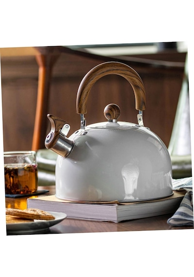 Valkyrie 3l Düdüklü Kettle Su Isıtıcı Çaydanlık Paslanmaz Çelik Yüksek Islıklı Beyaz Beyaz