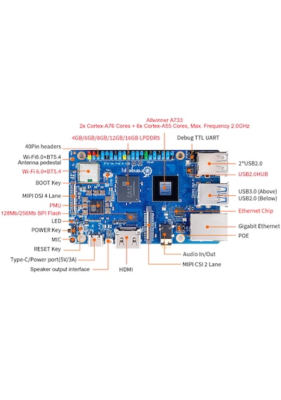 Orange Pi 4 Pro 6gb