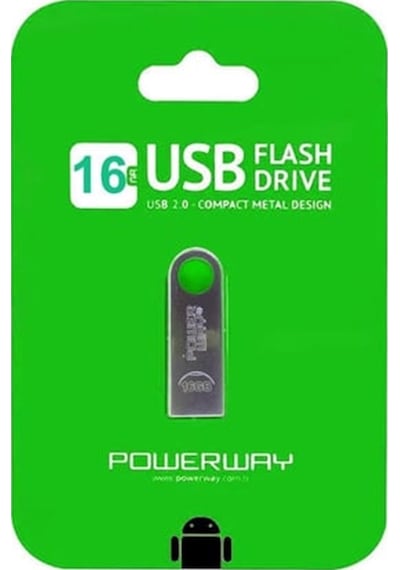 Powerway 16 Gb Usb 2.0 Metal Usb Flash Bellek