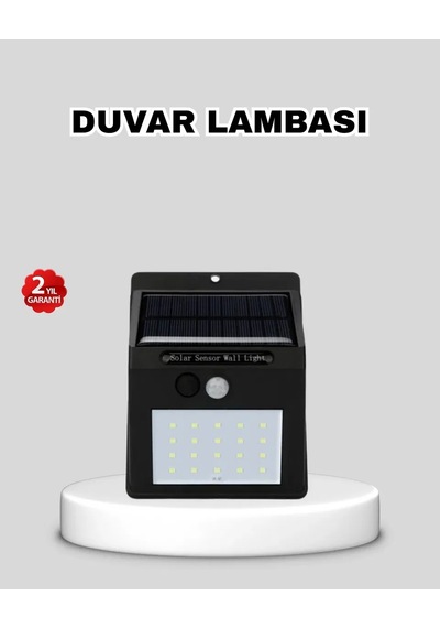 Güneş Enerjili 20 Led Hareket Sensörlü Lamba Ip65 Su Geçirmez Dış Mekan Aydınlatma Standart