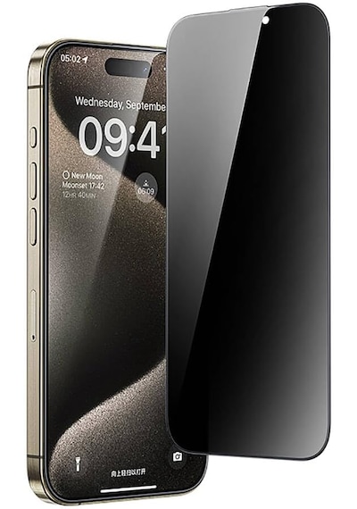 Apple Uyumlu   iPhone 17 Pro Max Toz Önleyicili Privacy 9h Tam Kaplayan