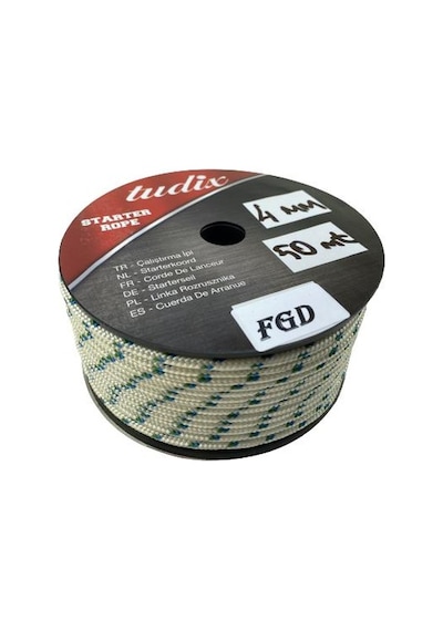 Fgd Motor Çekme Çalıştırma Starter İpi 4Mm 50 Metre