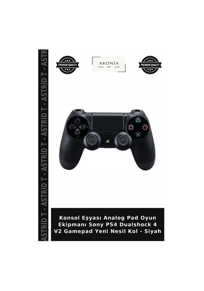Konsol Eşyası Analog Pad Oyun Ekipmanı Sony Ps4 Dualshock 4 V2 Gamepad Yeni Nesil Kol - Siyah