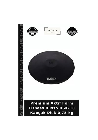 Premium Aktif Form Fitness Busso Dsk-10 Kauçuk Disk 0,75 Kg