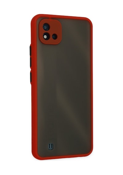 Realme C11 2021 Uyumlu Kılıf Montreal Silikon Kapak - Kırmızı