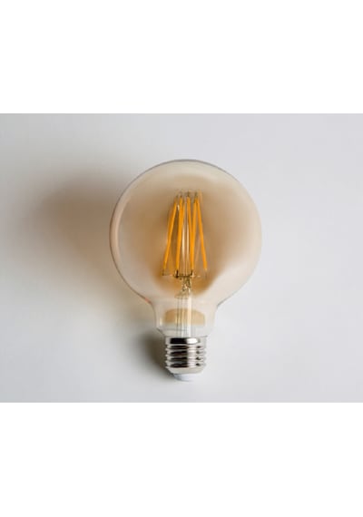 6W RUSTİK LED GLOP AMPÜL G90 E27 - AMBER