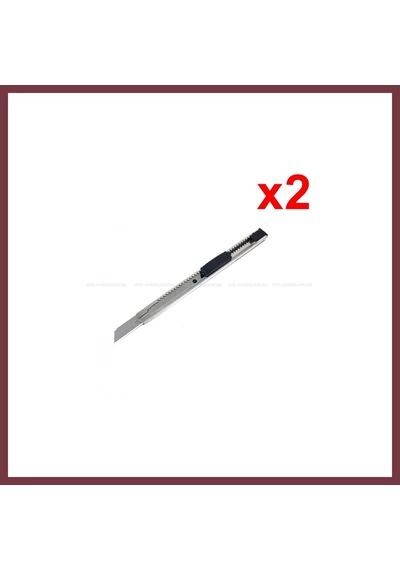 Storeşahin Metal Dar Maket Bıçağı İnce Falçata 9mm 2 Adet Shn0720