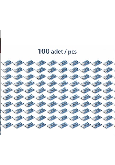 100 Adet Tp4056 Type-c Usb Lityum Pil Şarj Modülü