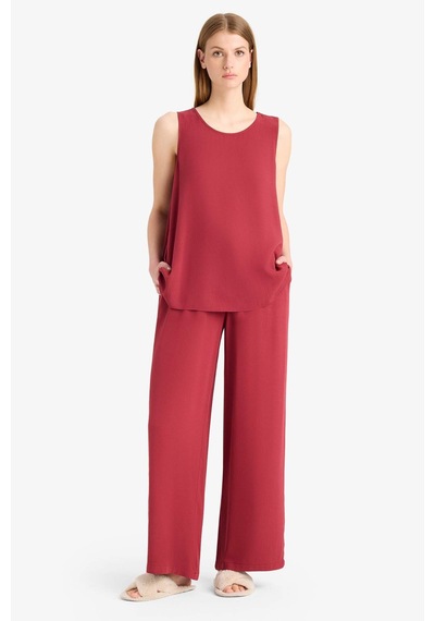 Defacto Regular Fit Esnek Belli Bağcıklı Plaj Pantolonu-fall İn Love D9763ax25smbr285 Bordo