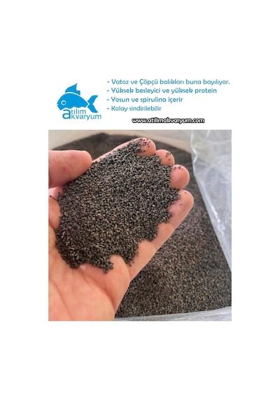 Vatoz Yemi Çöpçü Balığı Yemi Akvaryum Dip Yemi Besleyici Yemler 100 Gram