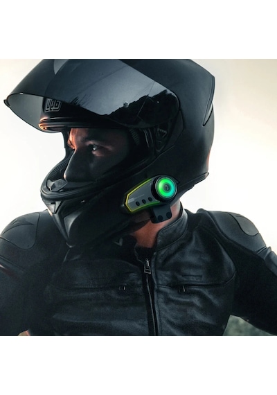 Bt35 Motosiklet Bluetooth Kulaklık Kask Interkom Kurye İçin Uygun