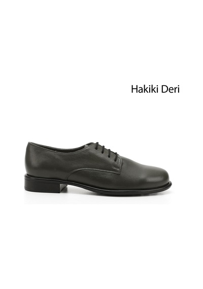 Gönderi(R) Gön Haki Antik Bağcıklı Hakiki Deri Oxford Ayakkabı Haki