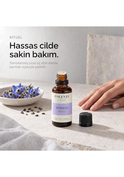 Borage Hodan Yağı,%100 Saf Ve Doğal, Soğuk Sıkım, 30 Ml
