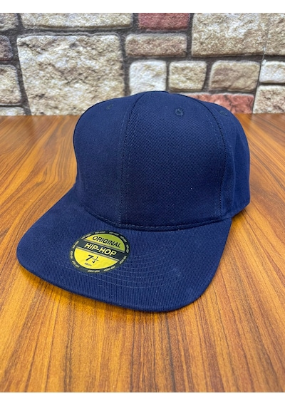Hamze Hip Hop Snapback Rapper Basic Gabardin Cap Şapka Lacivert
