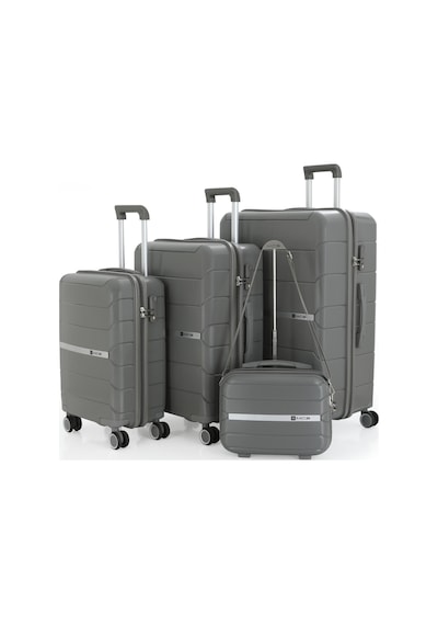 Mçs Polipropilen 4lü Valiz Seti V366 S21sy1000048-set 00006 Gri