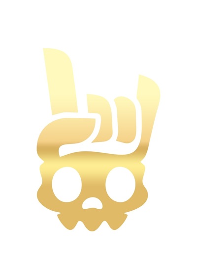 İsklet Rock Sticker 17x17 Cm Gold