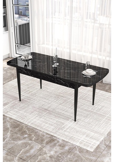 Canisa Concept Zen Serisi 80x132 Mdf Açılabilir Siyah Mermer Desen Masa Takımı 4 Füme Sandalye Ve 1 Bench Masa Siyah Mermer Sandalye Ve Bench Füme Canisa Concept Zen Serisi 80x132 Mdf Açılabilir Siyah Mermer Desen Masa Takımı 4 Füme Sandalye Ve 1 Bench Masa Siyah Mermer Sandalye Ve Bench Füme