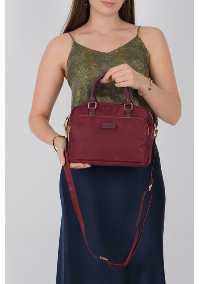 Silver Polo Sp1217 Kadın El Çantası Saten Bordo-bordo